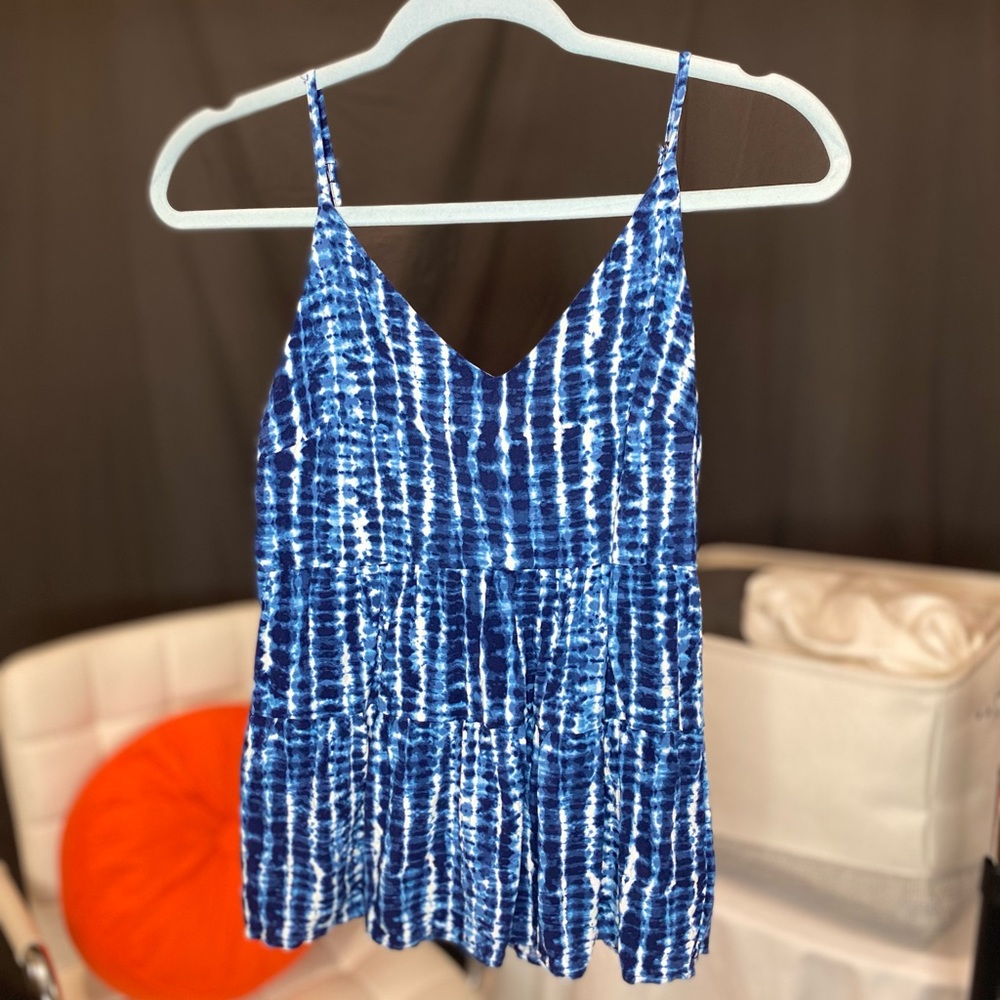 Blue Tie Dye Top | Old Navy